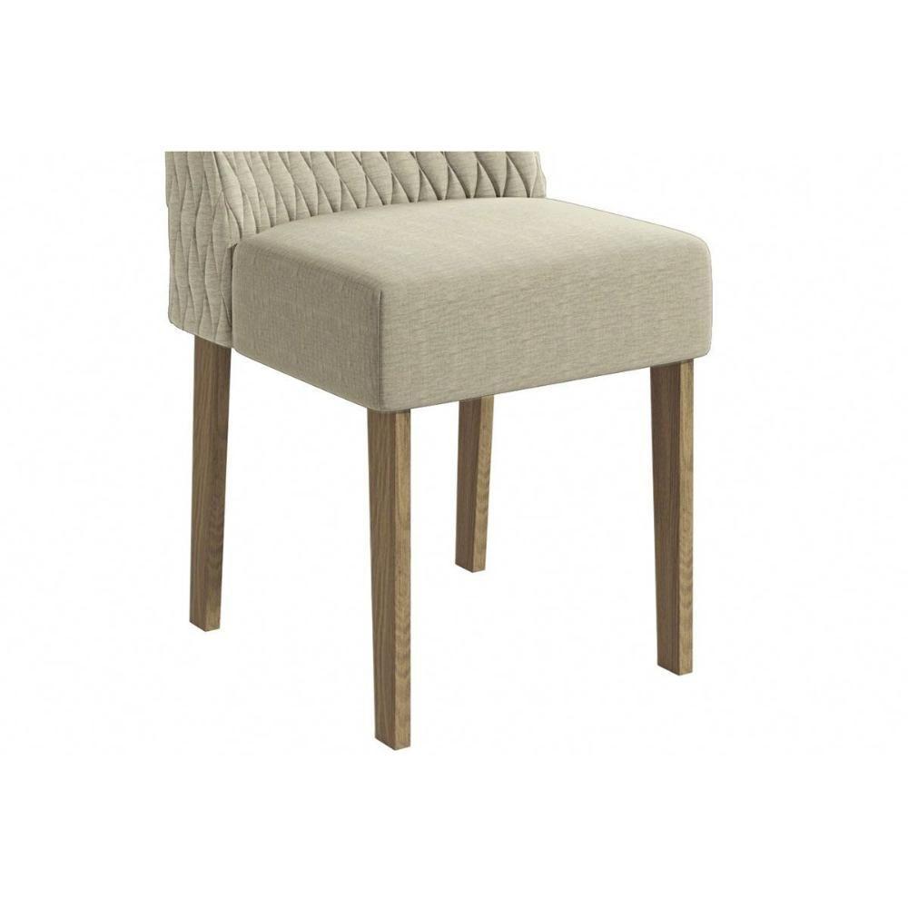 Cadeira De Cozinha Jasmim 2cad158 Madeirado Kit 2 Un Canela-suede Grafite - Kappesberg - 4