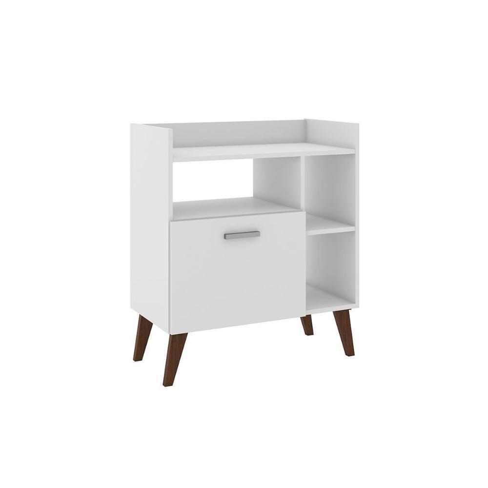 Aparador De Sala Jantar Rt 3143 C- 1 Porta Branco - Movelbento - 5