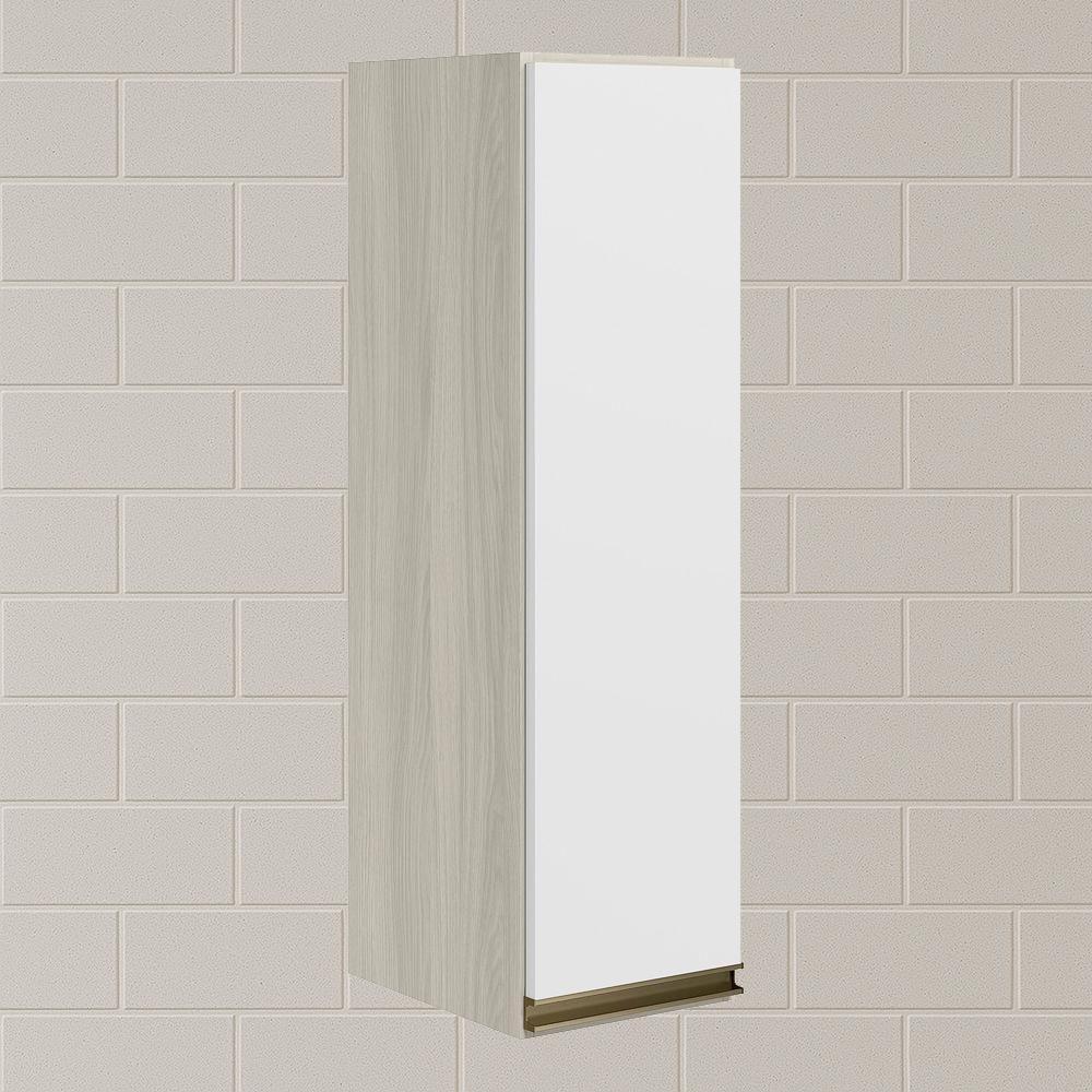 Armario Aereo 1 Porta Mdf 25 Cm Kali 12200 Bianco Toq Branco Uv Nicioli Bianco Toq Branco Uv - 2