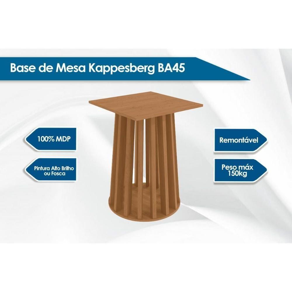 Base Mesa De Jantar Lavanda Ba45 Madeirado S- Tampo Canela - Kappesberg - 2
