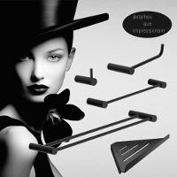 Kit Acessórios Para Banheiro Preto Fosco 5 Peças Grego Metal 2160or - 2