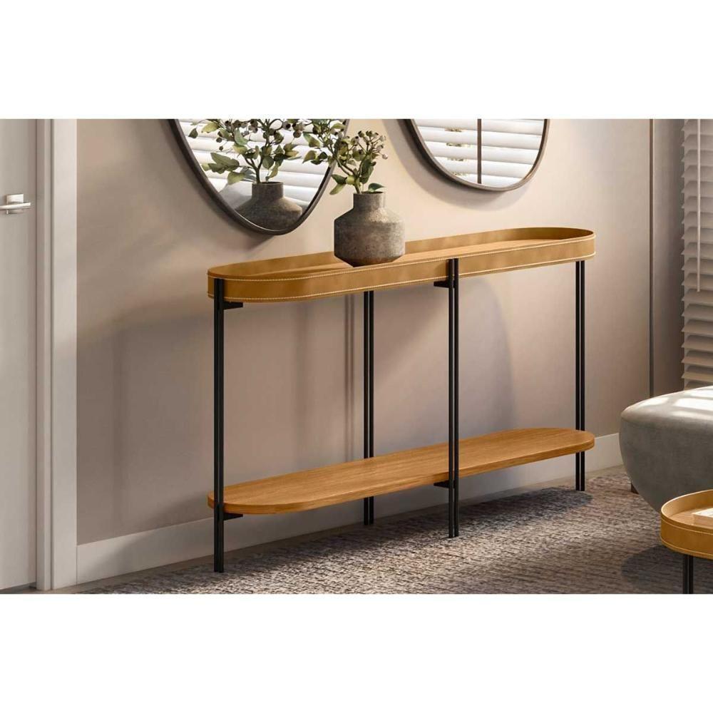 Aparador De Sala Jantar Monaco C- 1 Prateleira Nature-tauari Fosco - Linea Brasil - 1