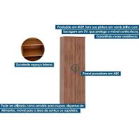 Armário Multiuso Casal 424 C- 2 Portas E Pés Legno - Carraro - 3