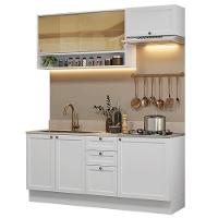 Armário De Cozinha Completa 180 Cm Branco Vik Madesa 05 Branco - 2