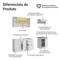 Armário De Cozinha Completa 180 Cm Branco Vik Madesa 05 Branco