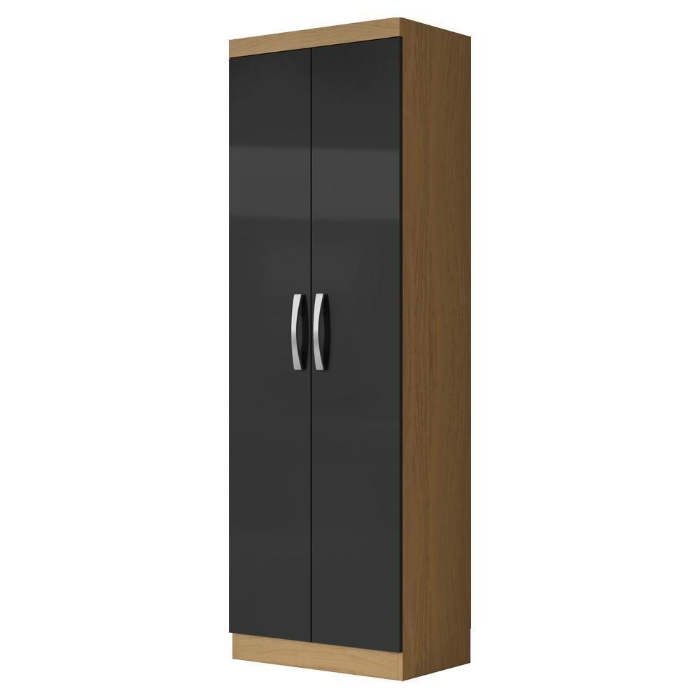 Armario Multiuso 2 Portas 172x61 Cm New Atacama Grafite Armoveis Atacama Grafite - 1