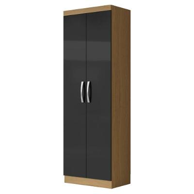 Armario Multiuso 2 Portas 172x61 Cm New Atacama Grafite Armoveis Atacama Grafite