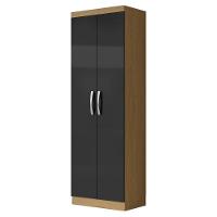 Armario Multiuso 2 Portas 172x61 Cm New Atacama Grafite Armoveis Atacama Grafite - 1