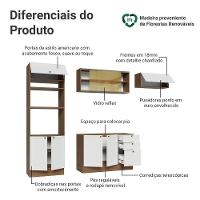 Armário De Cozinha Completa 270 Cm Rustic-branco Vik Madesa 04 Rustic-branco