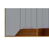 Armário Aéreo P- Cozinha Celeste C- 2 Portas 120cm Cinamomo-platina - Mgm