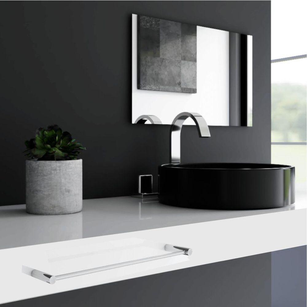 Toalheiro Para Rosto De Banheiro Escovado Orion Grego Metal 40cm - 4