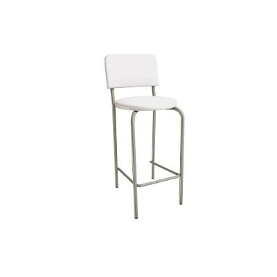 Banqueta Sala De Jantar Capri 1b715nk Aço 1 Un Niquel-ano Branco - Kappesberg