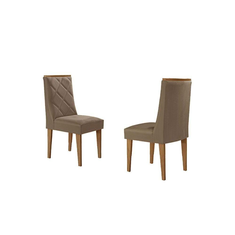Cadeira Sala De Jantar Pietá Kit 2 Un Madeira Capuccino-corano Capuccino - Rufato - 1