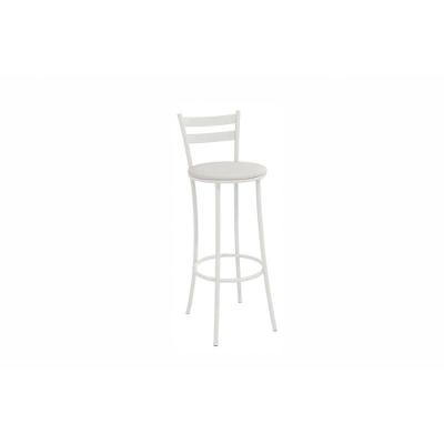 Banqueta Sala De Jantar Jade 1b699br Aço 1 Un Branco-corano Branco - Kappesberg