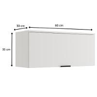 Armário De Geladeira P- Cozinha Alpha 2503 C- 1 Porta Basculante 80cm Freijo-off White - Carraro - 2