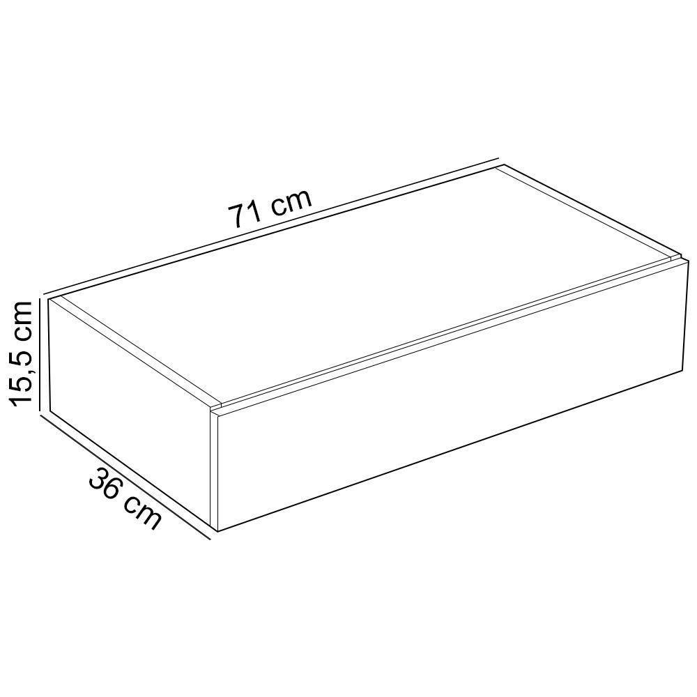 Buffet Sala De Jantar 4 Portas Brise 1 Gaveta Pés Industrial Preto Naim I03 Grigio - Lyam - 4