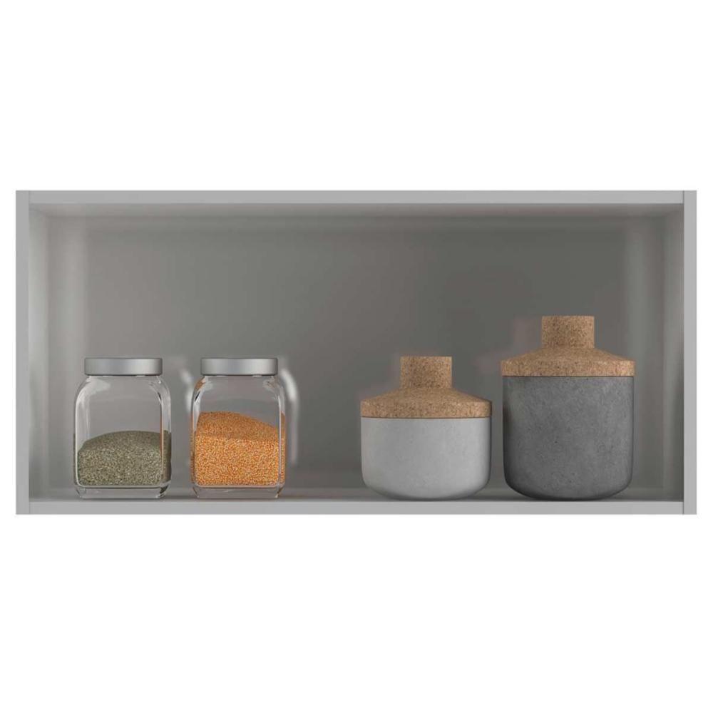 Armário De Geladeira P- Cozinha Mirage New Aço C- 2 Portas 80cm Branco - Telasul - 4