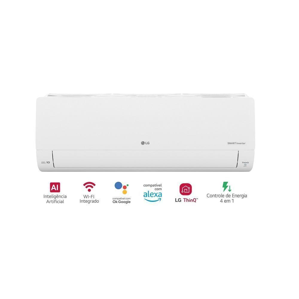 Ar Condicionado Split LG Hi Wall Smart Voice Inverter 9.000 BTUs Frio Monofásico Branco S3-Q09JA31E 220V - 4