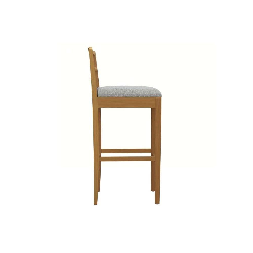 Banqueta De Cozinha Sofia Madeira Maciça 1bmm006ca 1 Un Carvalho-boucle Bege Fendi - Kappesberg - 4