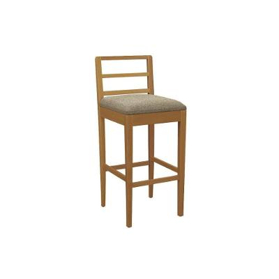 Banqueta De Cozinha Sofia Madeira Maciça 1bmm006ca 1 Un Carvalho-boucle Bege Fendi - Kappesberg