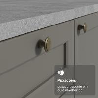 Armário De Cozinha Completa 270 Cm Branco-cinza Vik Madesa 03 Branco-cinza - 6