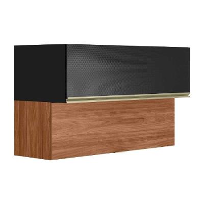 Armário Aéreo P- Cozinha Proença C- 2 Portas Basculante 120cm Nogueira-carbono Prime Tx - Demóbile