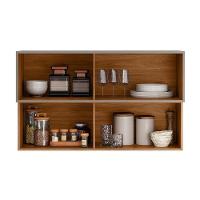 Armário Aéreo P- Cozinha Proença C- 2 Portas Basculante 120cm Nogueira-carbono Prime Tx - Demóbile