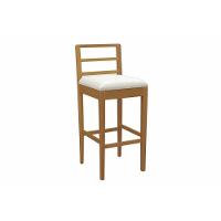 Banqueta De Cozinha Sofia Madeira Maciça 1bmm006ca 1 Un Carvalho-linho Bege Caqui - Kappesberg - 1