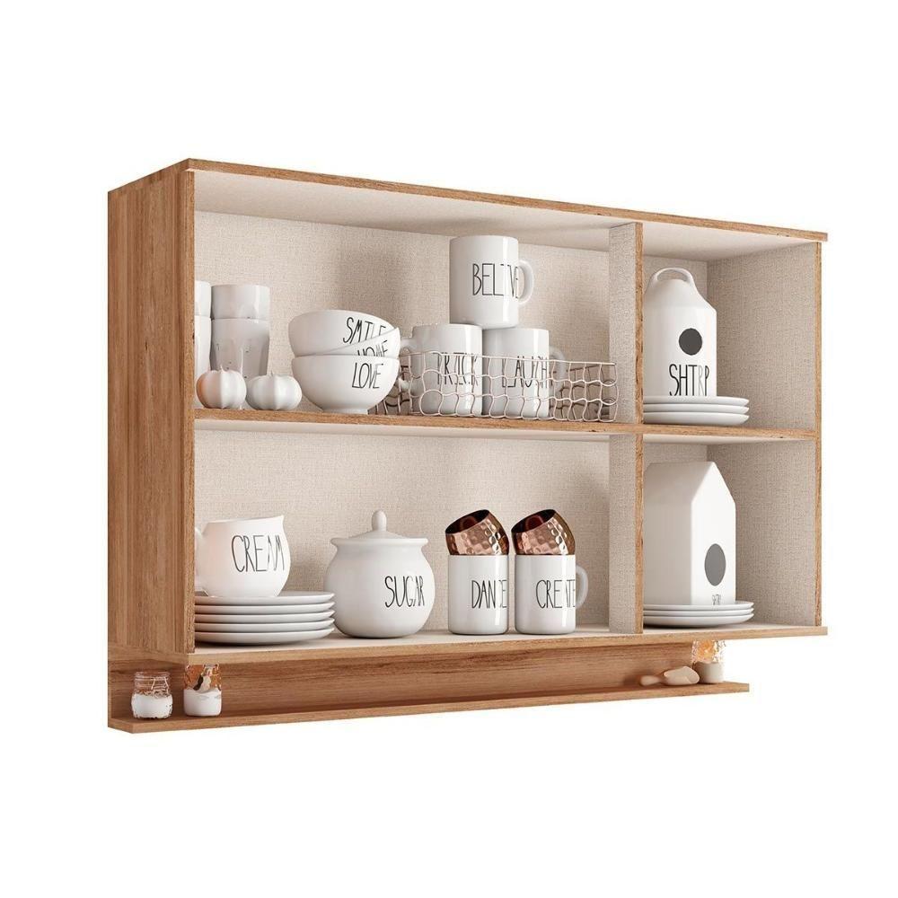 Armário Aéreo Cozinha Modulado Alpha 2501 C- 3 Portas 120cm Cinza - Carraro - 3