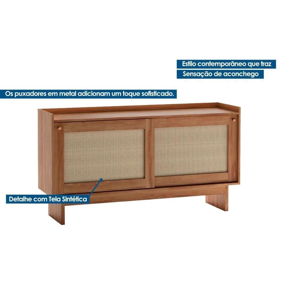 Buffet De Sala Jantar átria 1295 C- 2 Portas C- Tela Noce-tela Sintetica - Carraro - 3