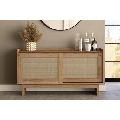 Buffet De Sala Jantar átria 1295 C- 2 Portas C- Tela Noce-tela Sintetica - Carraro