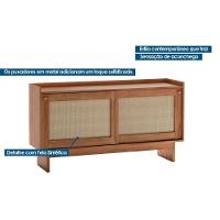 Buffet De Sala Jantar átria 1295 C- 2 Portas C- Tela Noce-tela Sintetica - Carraro - 3