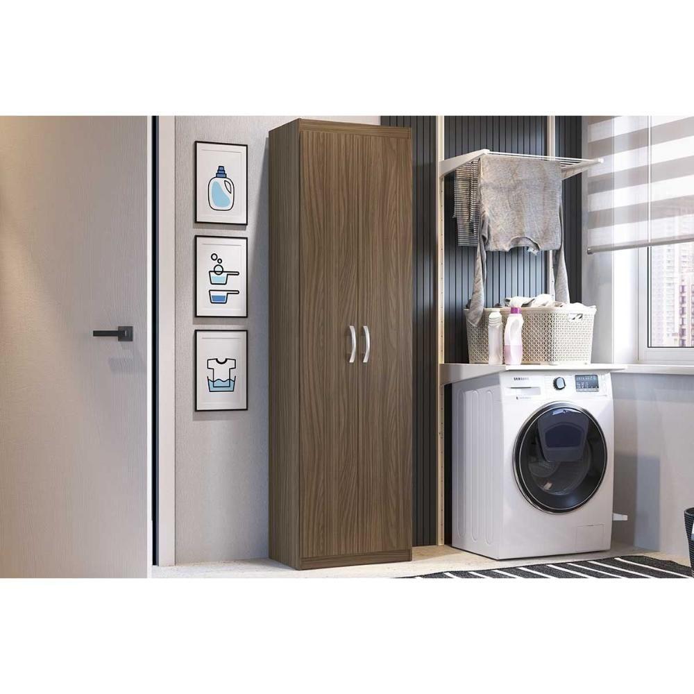 Armário Multiuso Lavanderia Ph 1711 C- 2 Portas Nogueira - Herval - 1