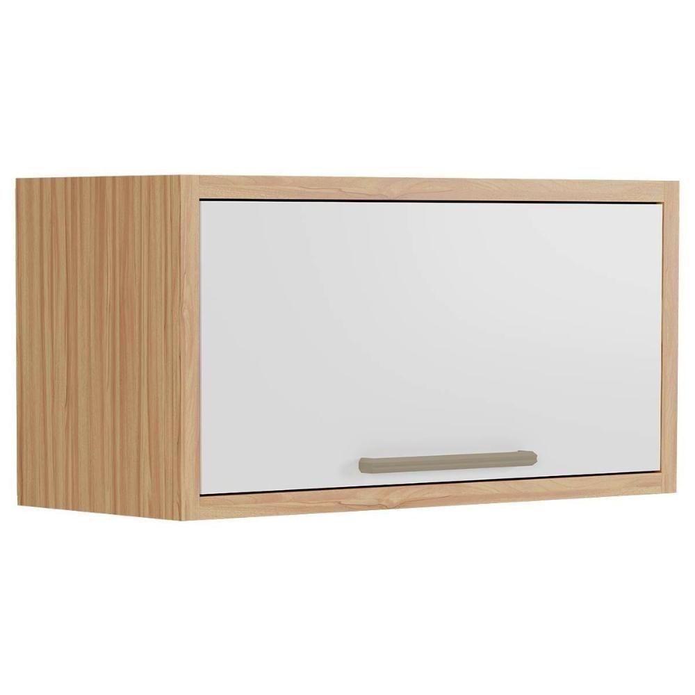 Armário Aéreo P- Cozinha Syrah Geladeira C- 1 Porta Basculante 80cm Amendoa-grafite - Ronipa - 6