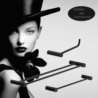 Kit Acessórios Para Banheiro Preto Fosco 3 Peças Grego Metal 2040or - 2