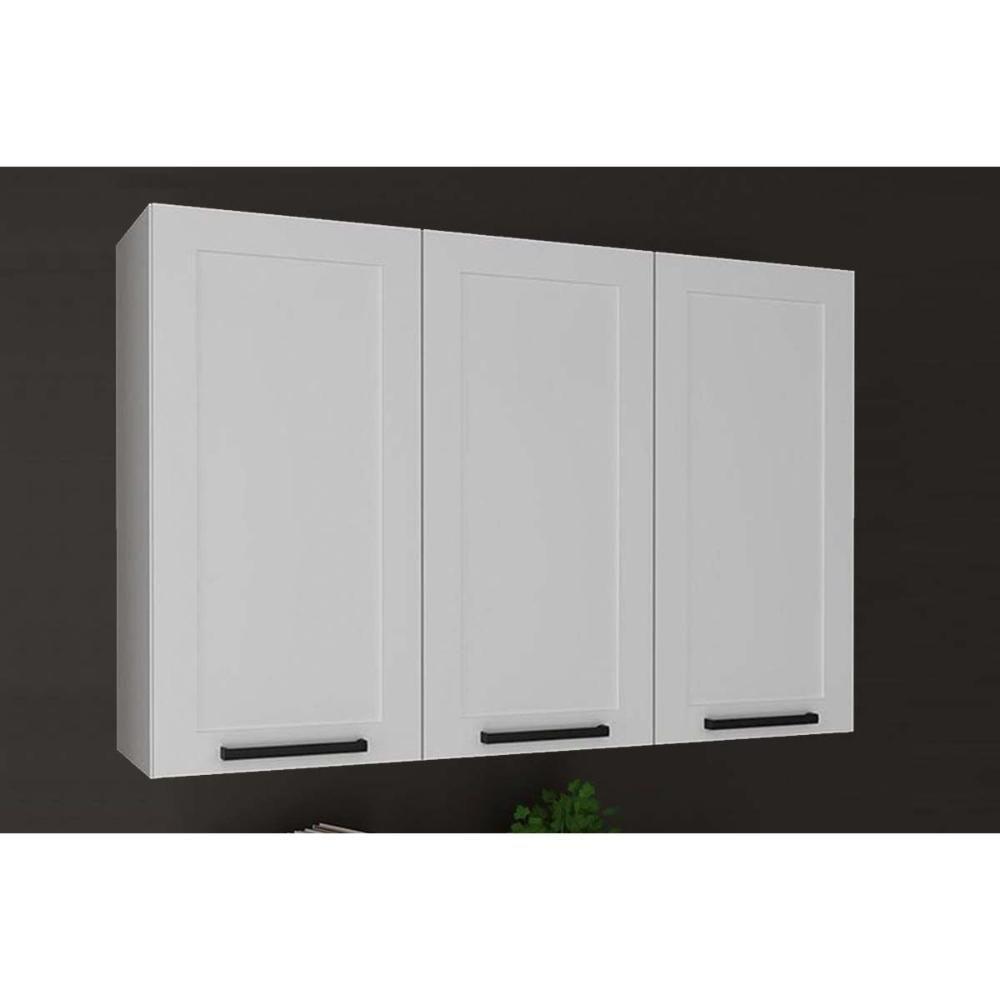 Armário Aéreo P- Cozinha Cz-3310 C- 3 Portas 120cm Branco - Tecno Mobili - 6