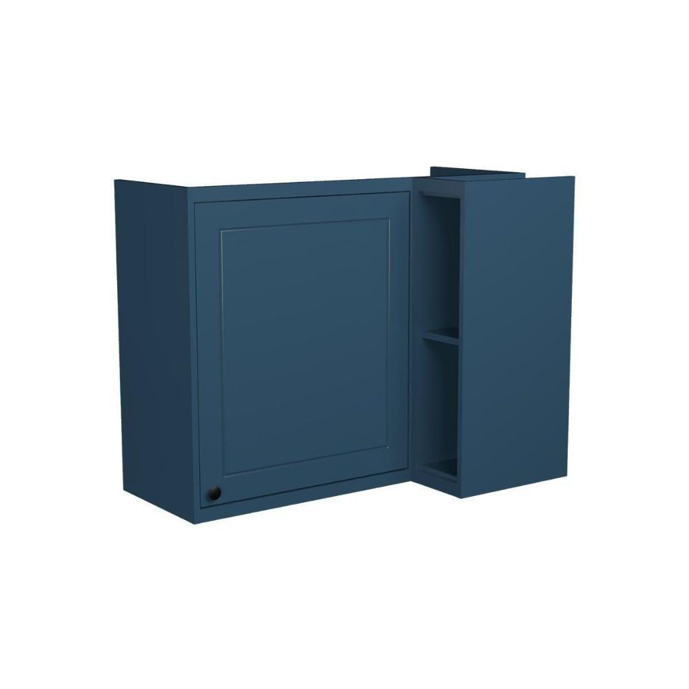 Armário Aéreo P- Cozinha évora Ph 3125 Canto Reto C- 1 Porta E 2 Nichos 92,5cm Azul - Herval - 1