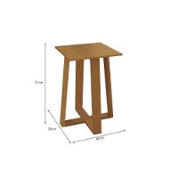 Base Mesa De Jantar Elma Bam014-ca Premium Madeira Maciça S- Tampo Carvalho - Kappesberg - 2