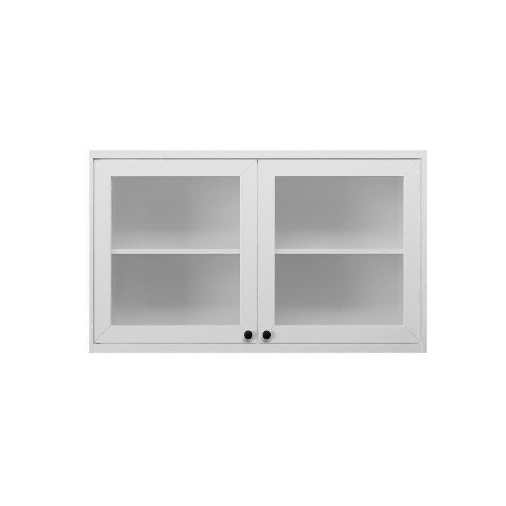 Armário Aéreo P- Cozinha évora Ph 3122 C- 2 Portas C- Vidro 120cm Branco - Herval - 2
