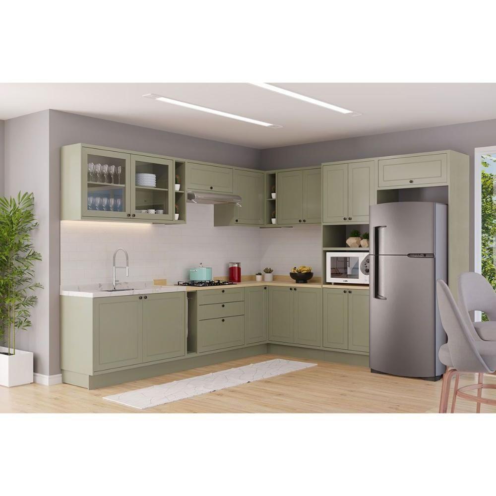 Armário Aéreo P- Cozinha évora Ph 3122 C- 2 Portas C- Vidro 120cm Branco - Herval - 5