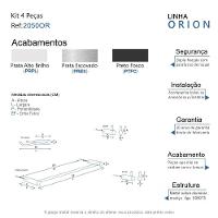 Kit Acessório Para Banheiro Escovado 4 Peças Grego Metal 2050or - 7