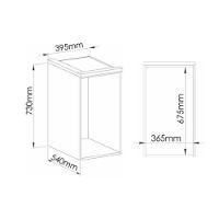 Armário Aéreo Cozinha Modulado Allure C- 1 Porta 40cm Jequitiba-gris Fosco - Linea Brasil - 2