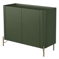 Buffet Sala De Jantar 2 Portas Brise 1 Gaveta Pés Industrial Dourado Naim I03 Musgo - Lyam - 5