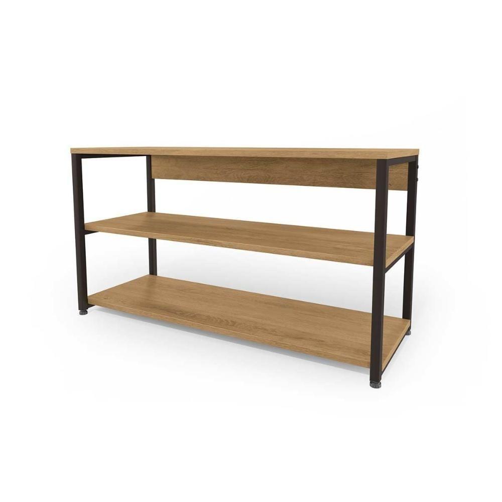 Armário Sapateira Solteiro Industrial Li020 C- 2 Prateleiras Canela-branco - Kappesberg - 3