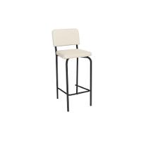 Banqueta Sala De Jantar Fiji 1b712prf Aço 1 Un Preto-ano Bege - Kappesberg - 1