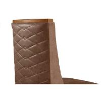 Cadeira Sala De Jantar Dafne Kit 6 Un Madeira Capuccino-suede Capuccino - Rufato - 6