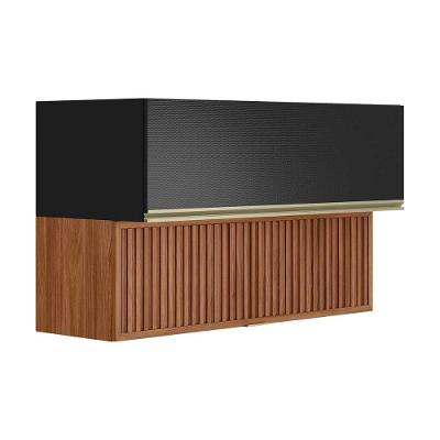 Armário Aéreo P- Cozinha Proença C- 2 Portas Basculante (1 Ripada) 120cm Nogueira-carbono Prime Tx - Demóbile