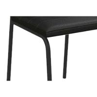 Cadeira De Cozinha Amsterdã 2c091 Aço Kit 2 Un Preto-suede Cappuccino - Kappesberg - 5