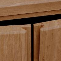 Armário Multiuso 2 Portas Pés Retrô Madeira Maciça Cintra F06 Freijó - Lyam Decor - 7