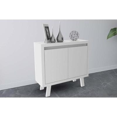 Buffet De Sala Jantar Me4187 C- 2 Portas Branco - Tecno Mobili